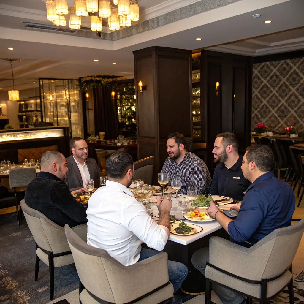 DRAVENORIX team in the restaurant